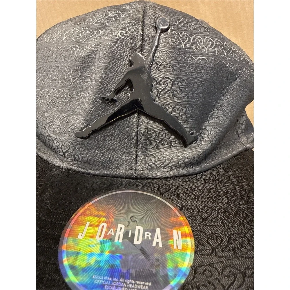 Youth Nike Air Jordan Jumpman Snapback Cap Allover Print Black